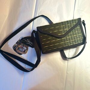 Saraye basket weave purse